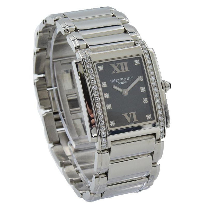 SOLD 06/2019 - Patek Philippe Twenty-4 - 4910/10A - Stainless Steel w. Diamond Indices - 25mm