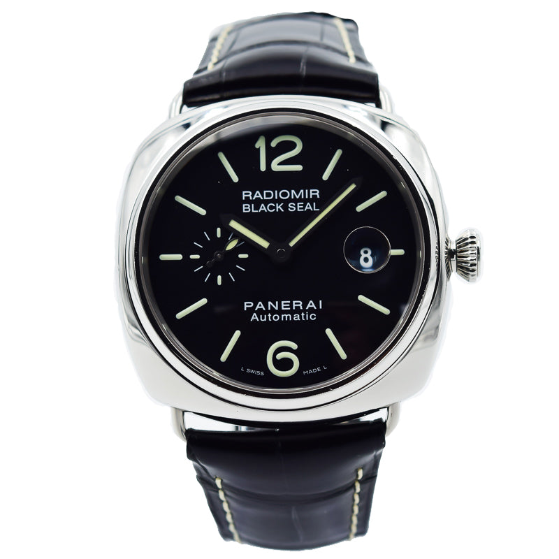 SOLD 12/2019 - Panerai Radiomir Black Seal - PAM287 - Stainless Steel Case w. Black Croc - 45mm