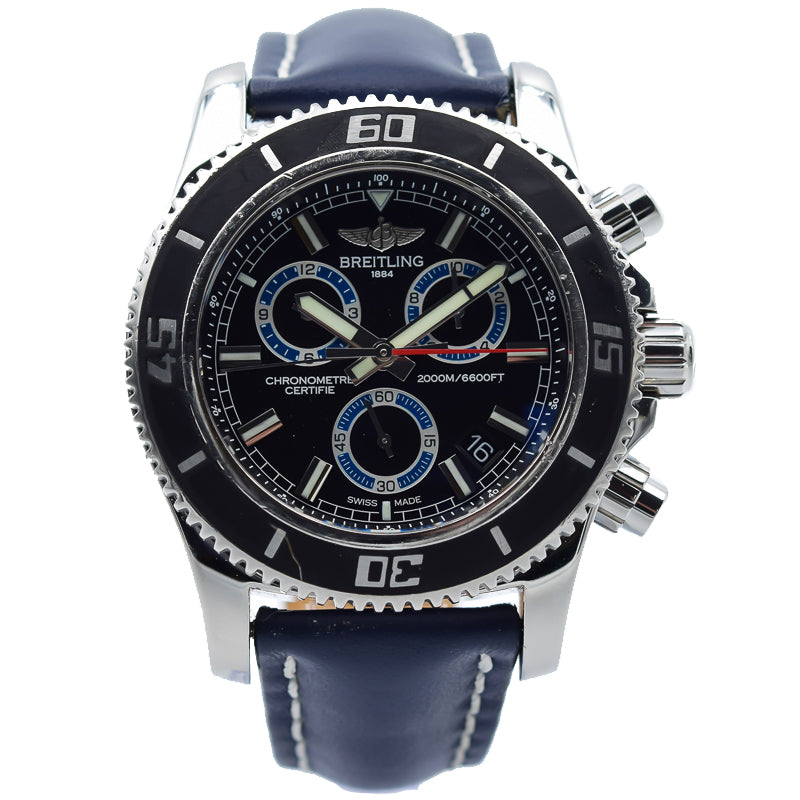 SOLD 11/2019 - Breitling 46mm Superocean Chronograph M2000 - A73310 - Stainless Steel w. Strap