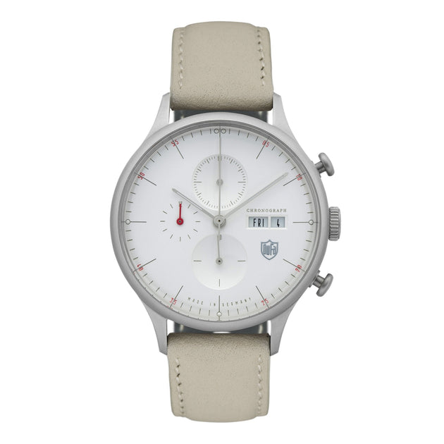 Dufa Van Der Roche Barcelona Chronograph Iced Out Beige