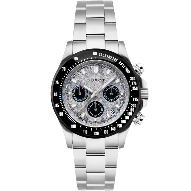 Duxot Atlantica Cubic Zirconium Chronograph Panda Gray Limited Edition