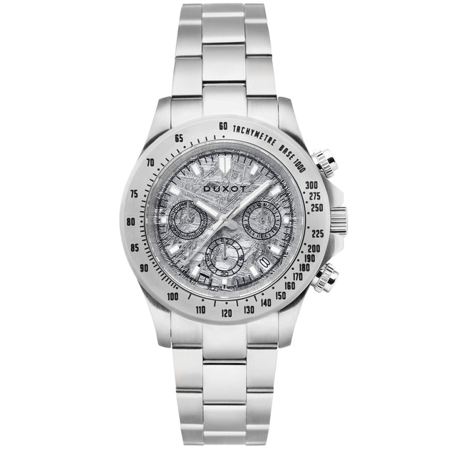 Duxot Atlantica Cubic Zirconium Chronograph Silver Limited Edition