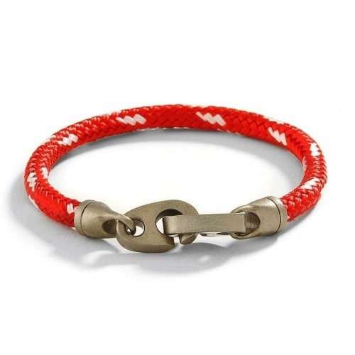 The Contender Single Wrap Bracelet (Red/White)
