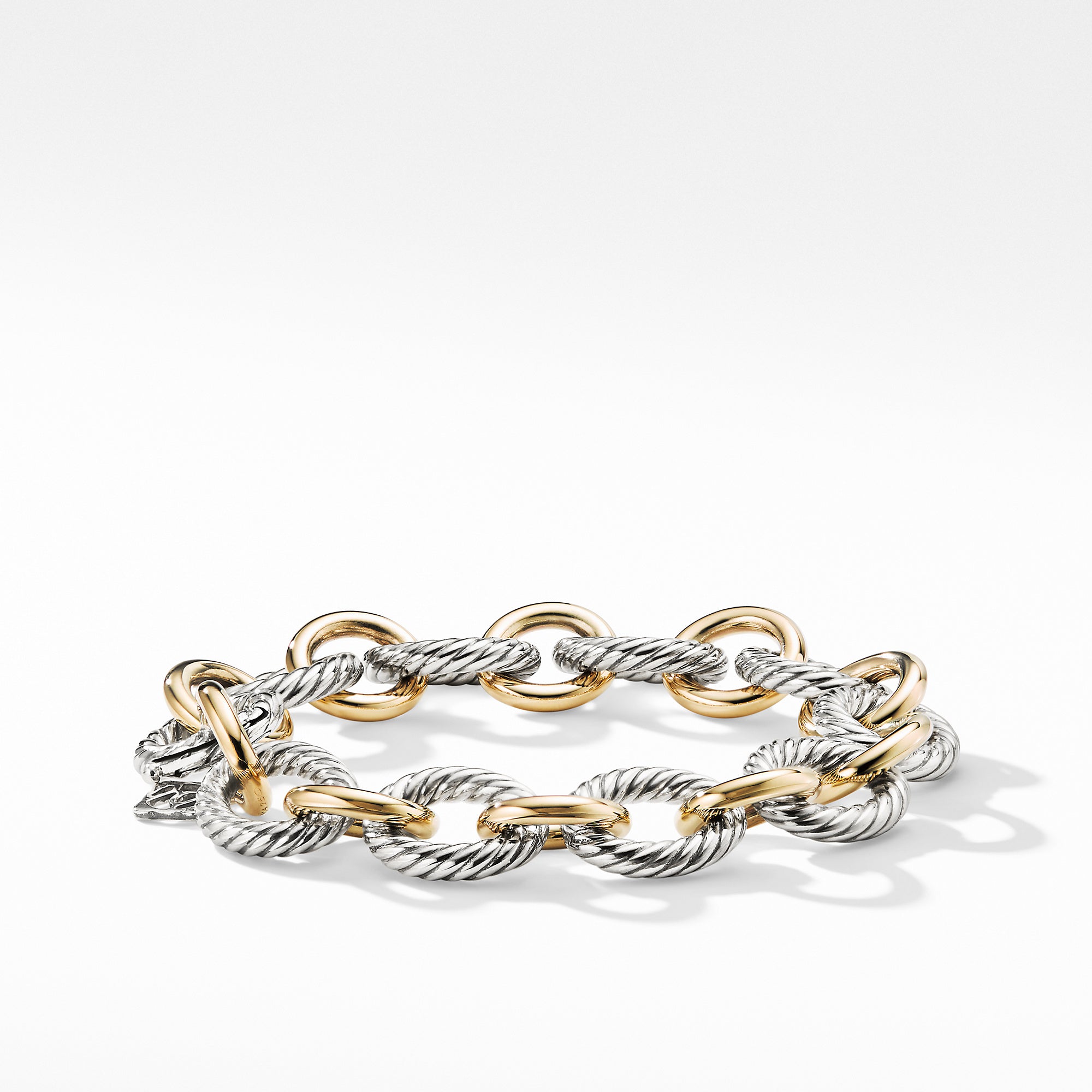 David Yurman Oval Large Link Bracelet with Gold - BC0132S8