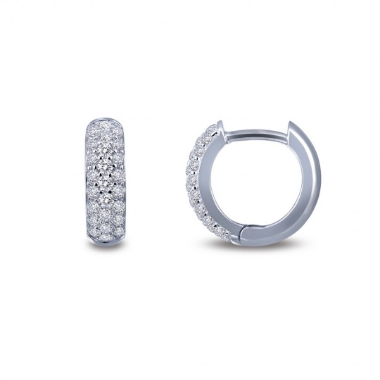 3-Row Huggie Hoop Earring