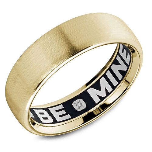 Carlex G4 18k Yellow Gold Men's Diamond Wedding Band - CX4-0011Y-S