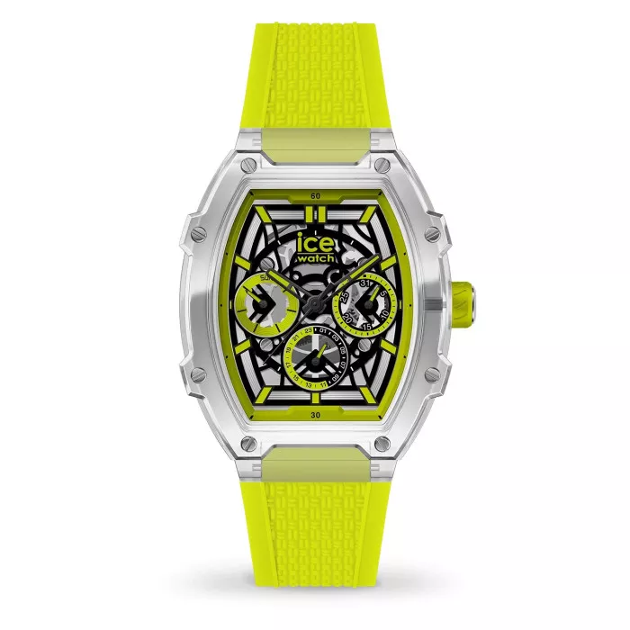 Ice Watch® Multi Dial 'Ice Boliday - Clear Yellow Skel' Unisex's Watch (Medium) 024286