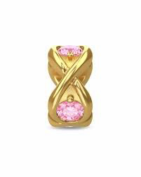 Pink Infinity Ocean Charm (Gold/Pink)