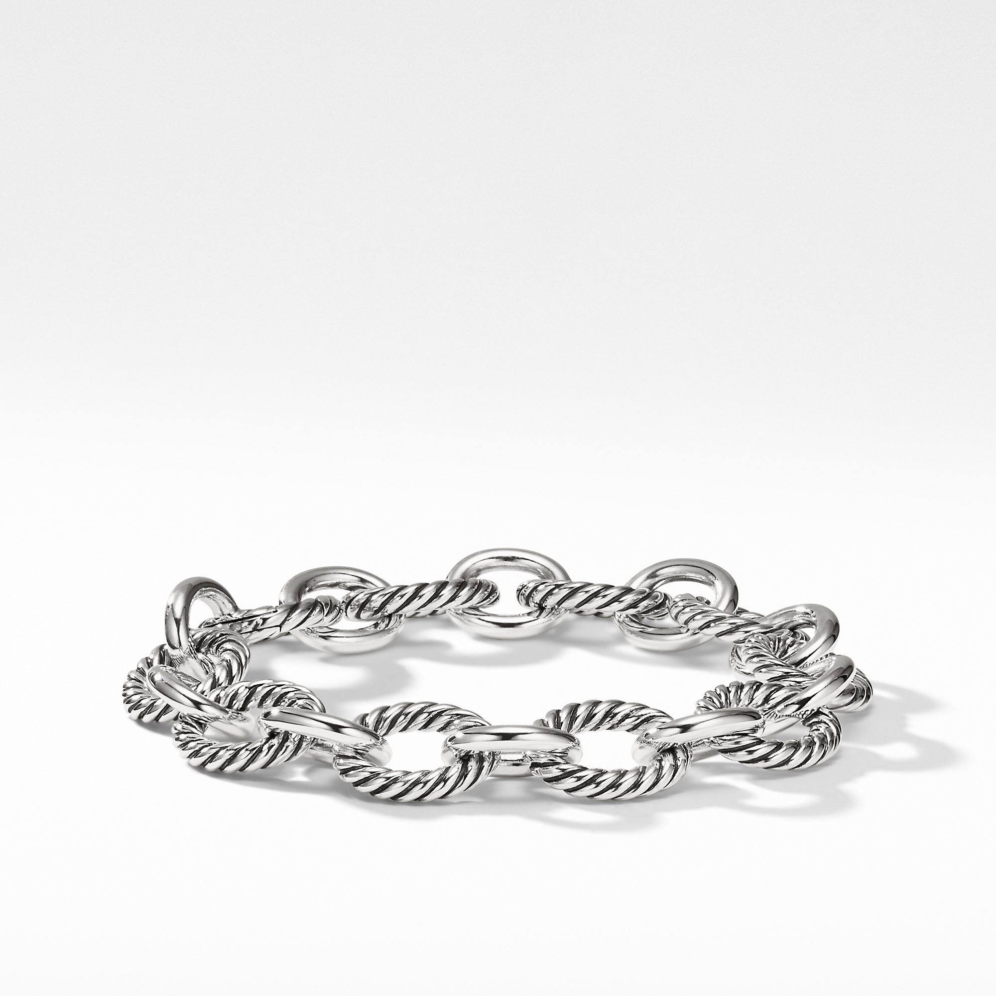 David Yurman Oval Link Bracelet in Sterling Silver - BC0132 SS