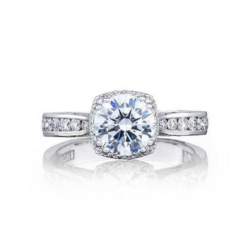 Tacori Platinum Dantela Straight Engagement Ring - 2646-3RDC7