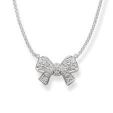 Glam & Soul Bow Necklace (Silver)