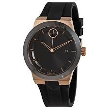 Movado Black and Rose Gold