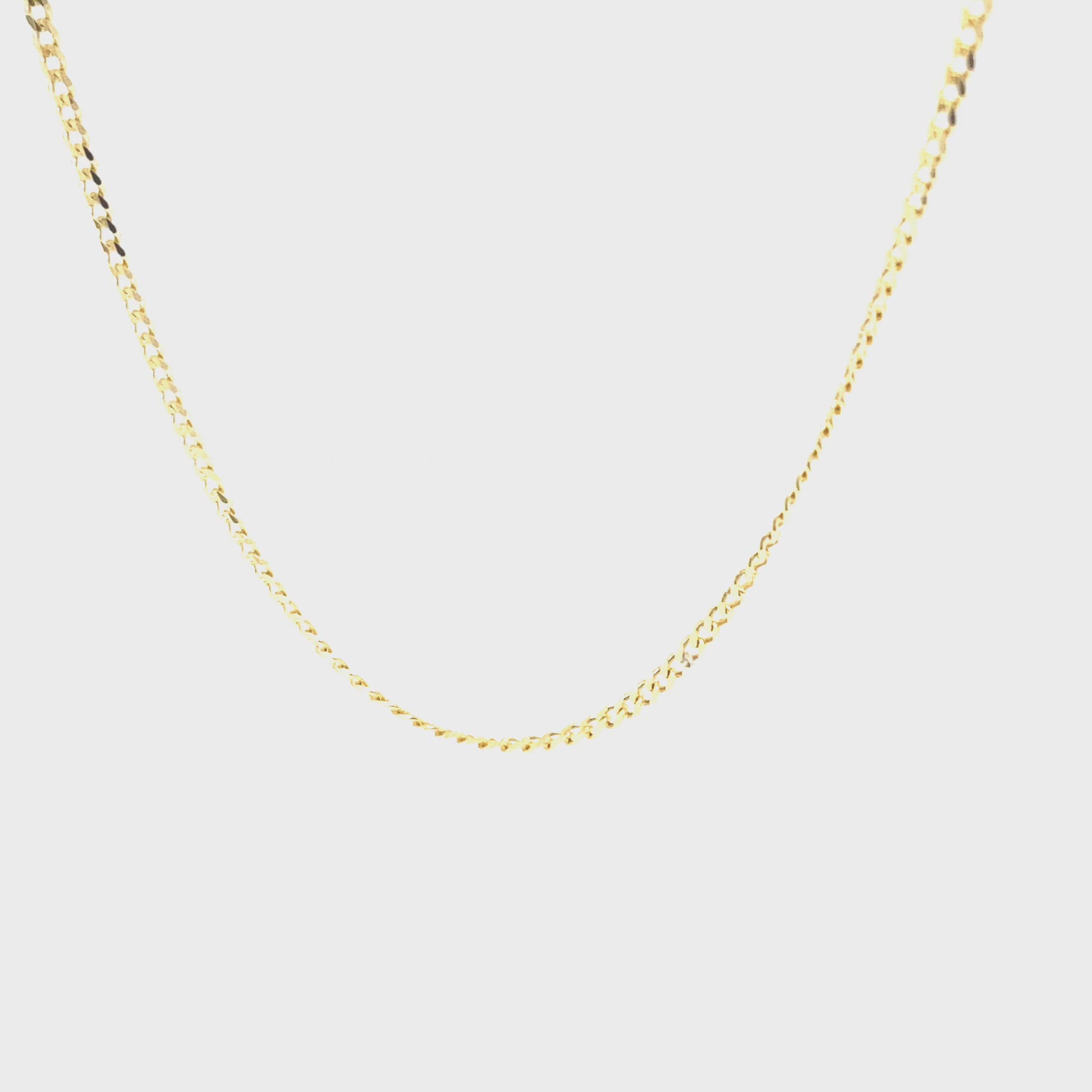 14K Cuban Link Gold Chain (1.3mm)