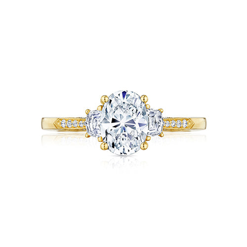 Tacori 18k Yellow Gold Simply Tacori 3 Stone Engagement Ring - 2659OV8X6Y
