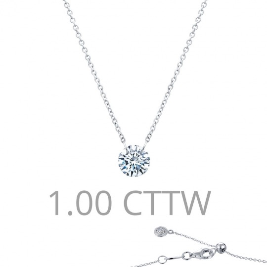 Frameless Solitaire Necklace
