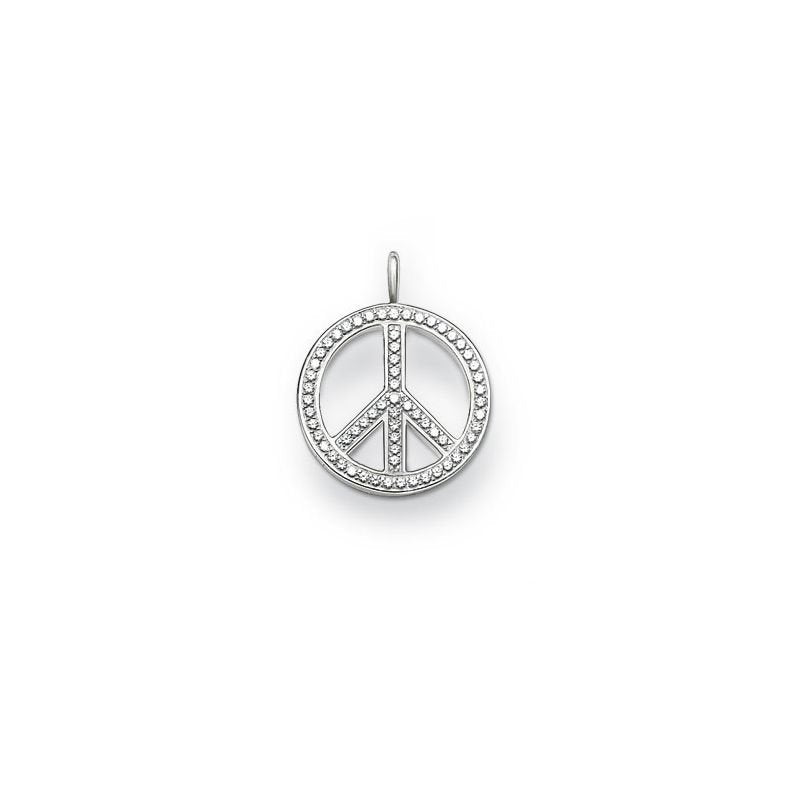 Peace Sign Pendant (Silver)