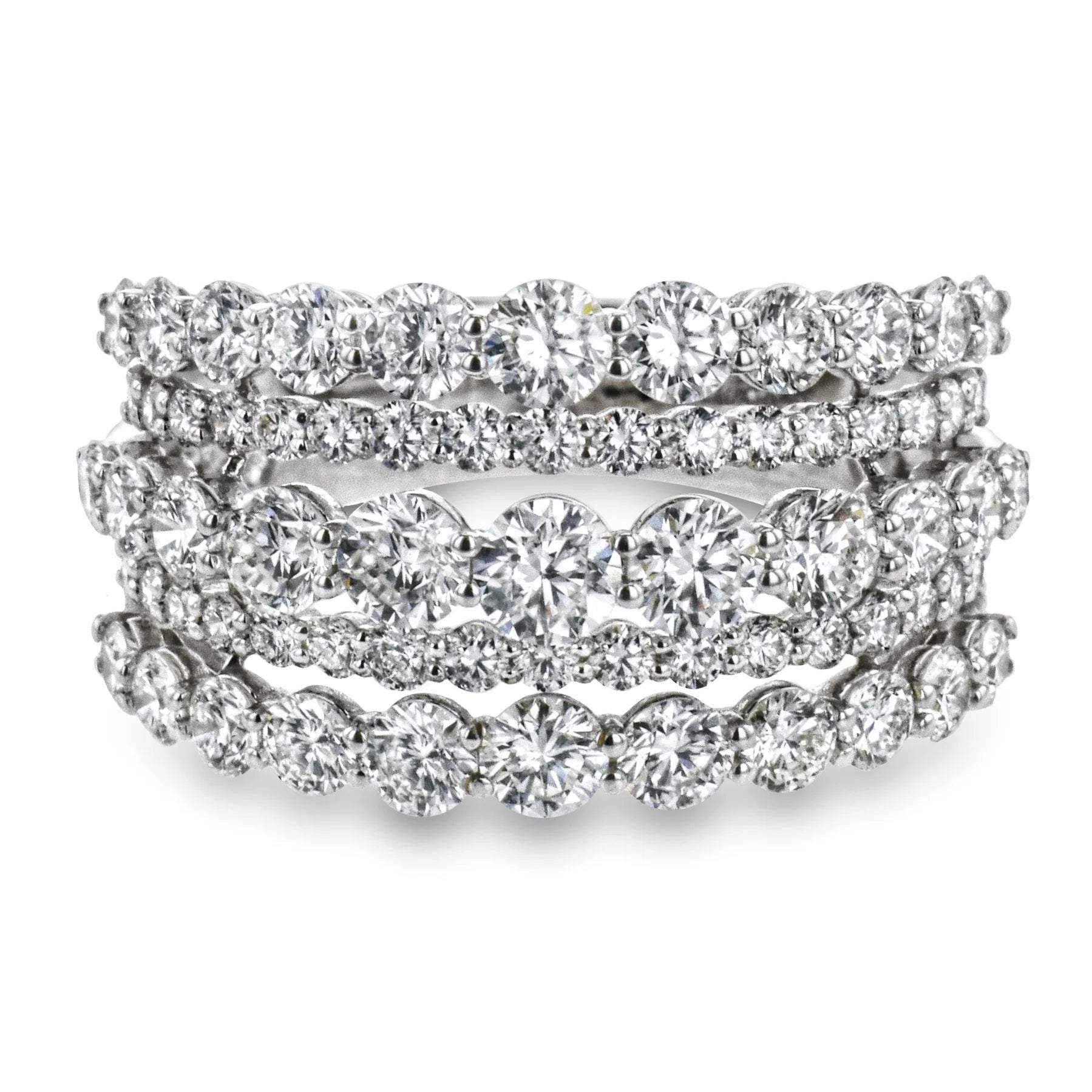 Multi-Row Diamond Anniversary Ring