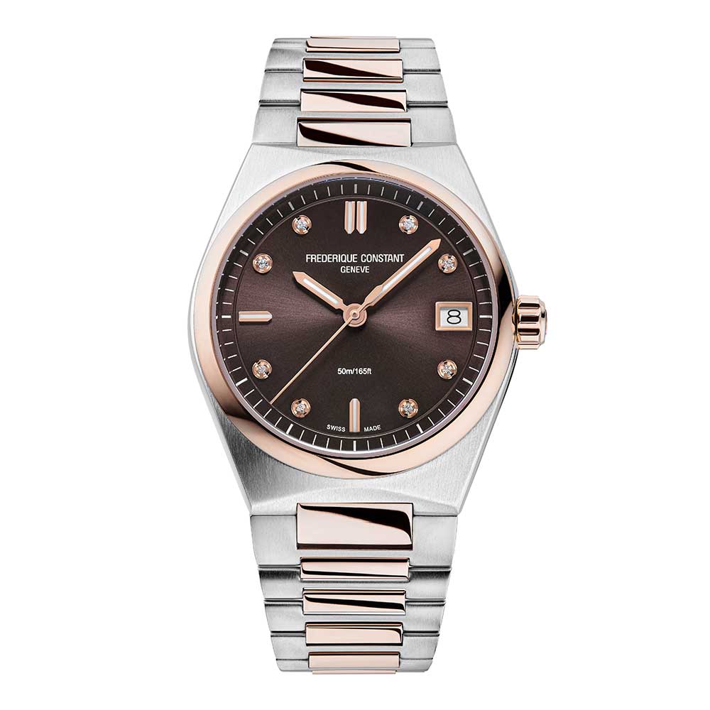 Frederique Constant Women Highlife Round Brown