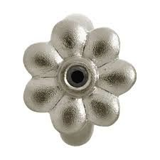 Black Flower Dream Charm (Silver/Black)