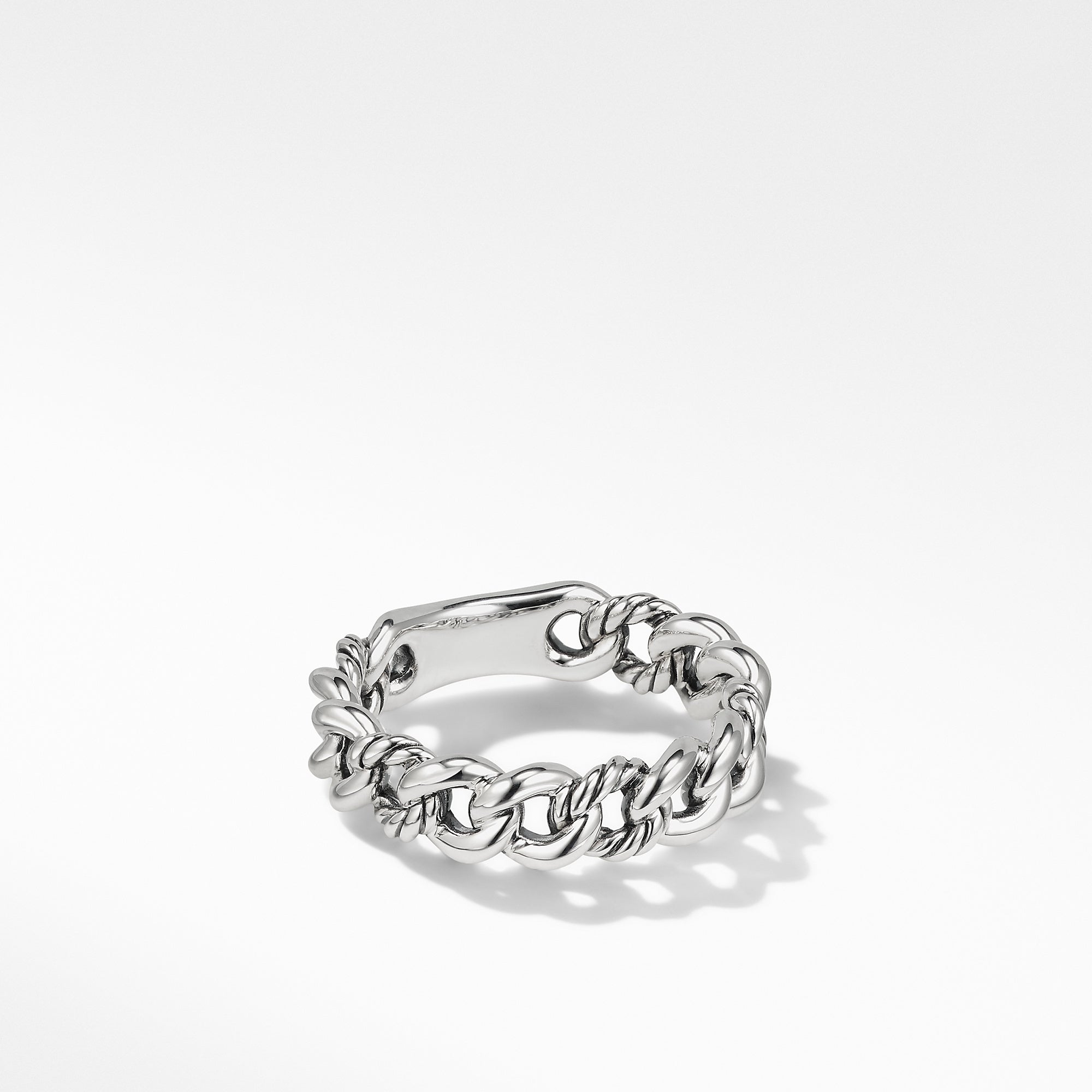 David Yurman Belmont Curb Link Band Ring in Sterling Silver - R16350 SS