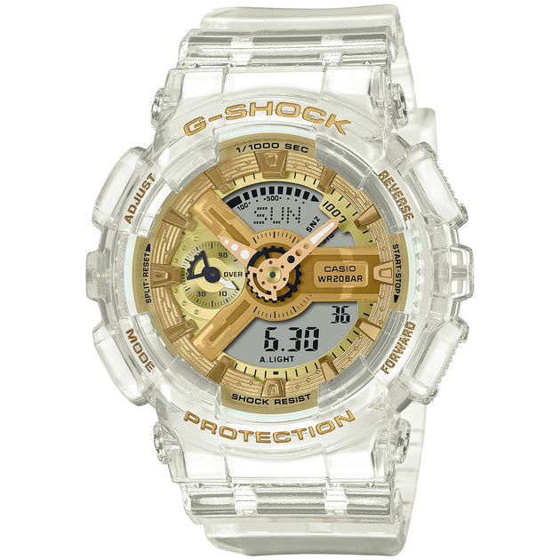G-Shock GMAS110 Skeleton Gold Clear