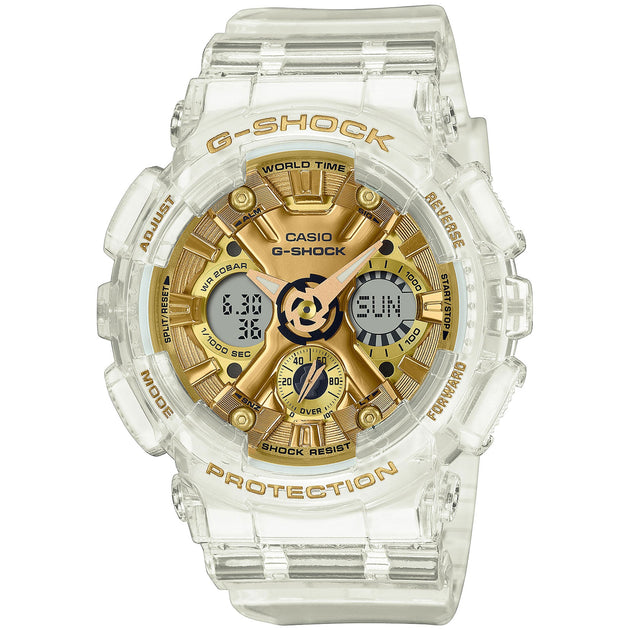 G-Shock GMAS120 Skeleton Gold Clear