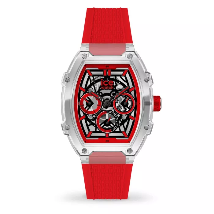 Ice Watch® Multi Dial 'Ice Boliday - Clear Red Skel' Unisex's Watch (Medium) 024288