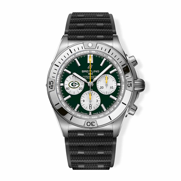 Breitling Chronomat B01 42 NFL Green Bay Packers Edition Rubber Strap - AB01342B1L1S1