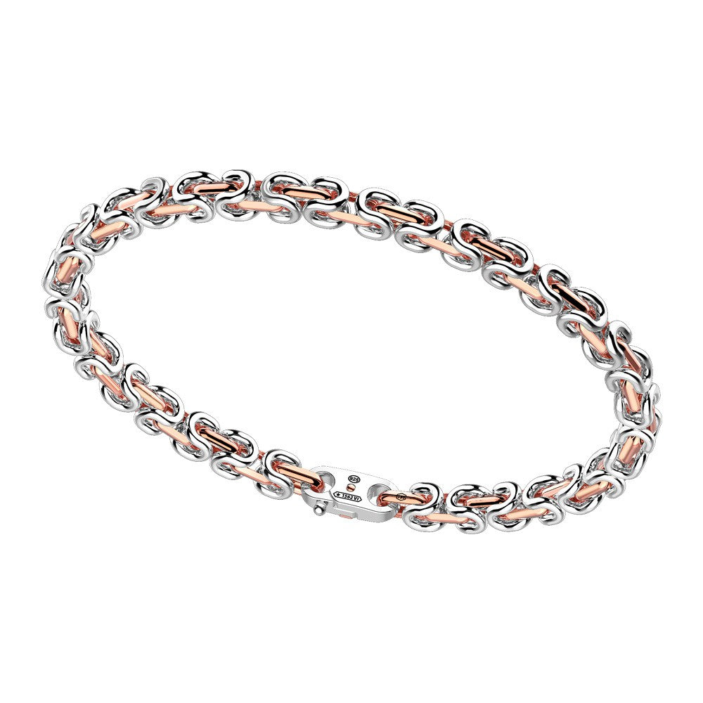 Gold and Silver Chain Bracelet