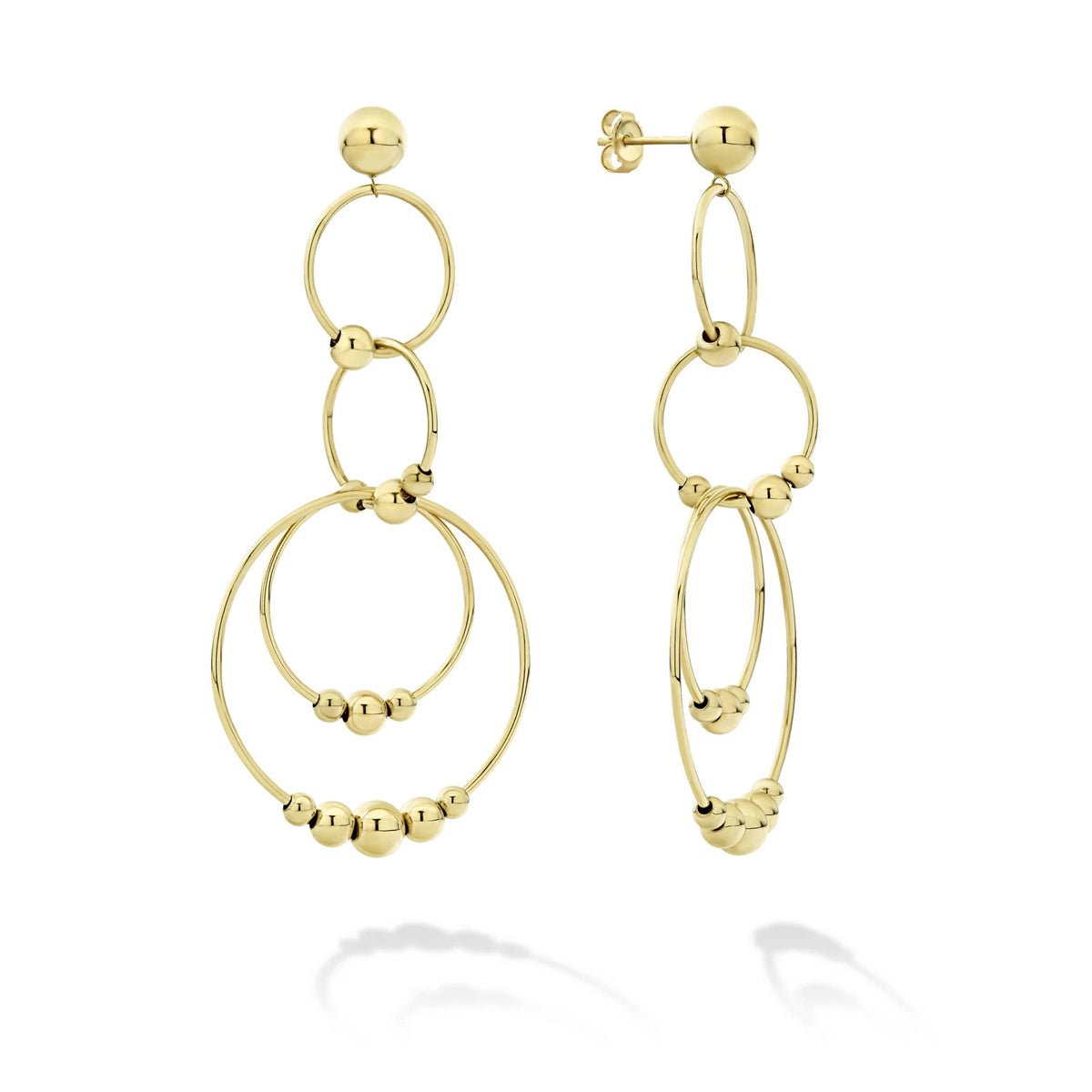 Lagos Caviar Gold Drop Earrings- 01-11044-00