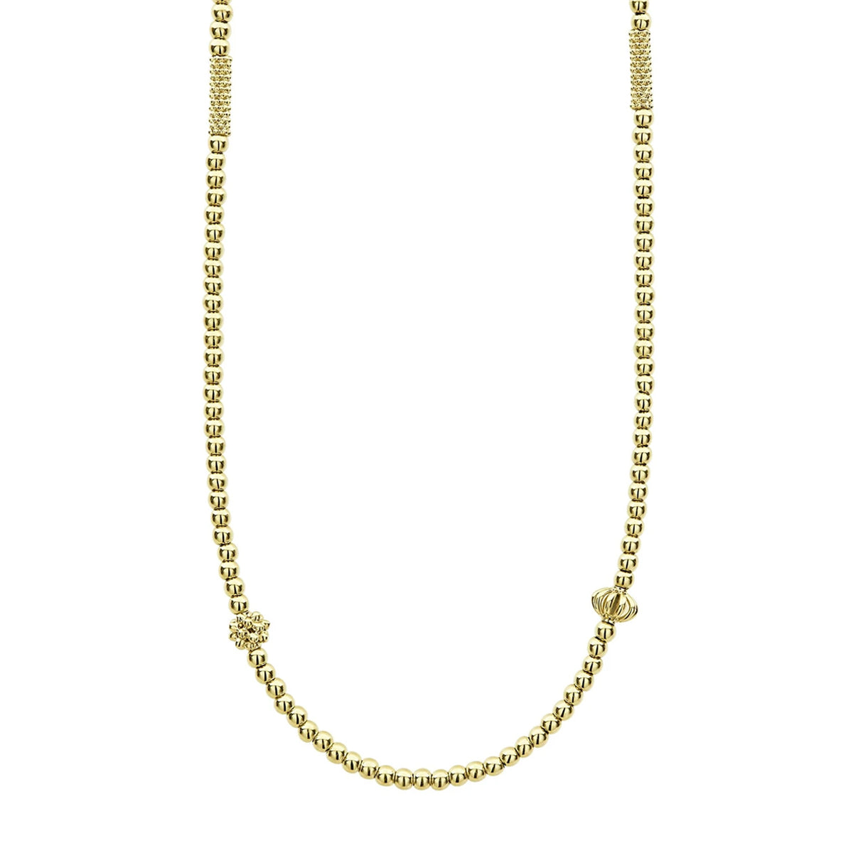 Lagos Caviar Gold Necklace- 04-10455-18