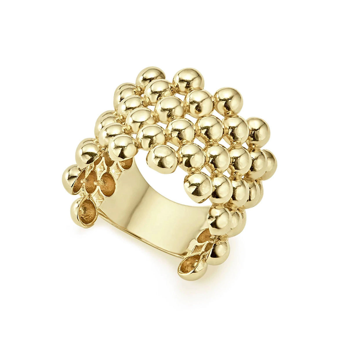 Lagos Caviar Gold Statement Ring- 03-10195-7