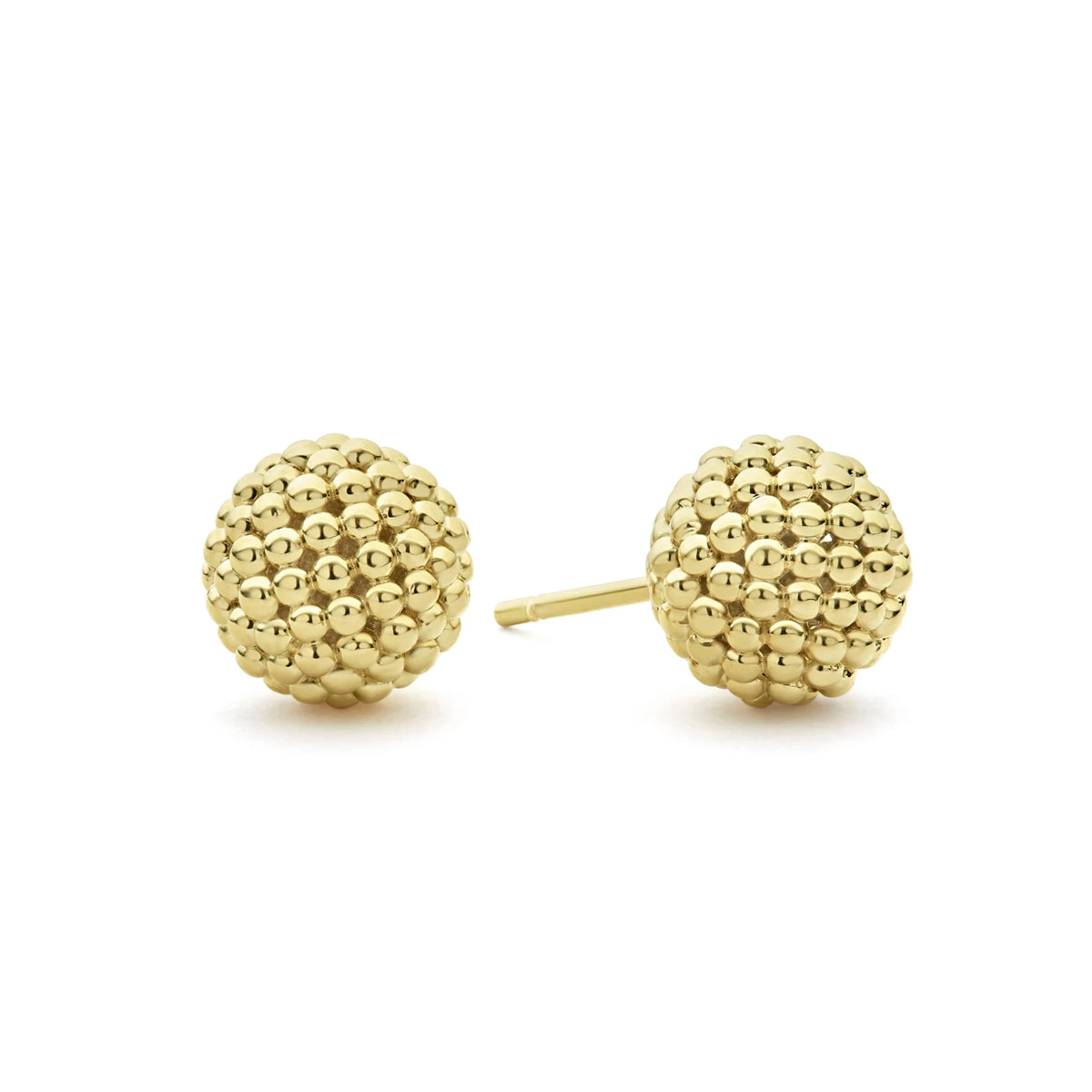 Lagos Caviar Gold Earrings- 01-11008-00