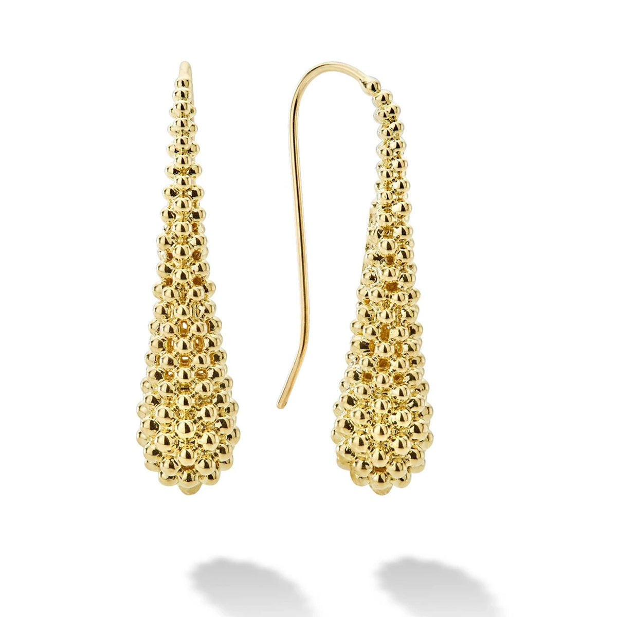 Lagos Caviar Gold Drop Earrings- 01-11002-00