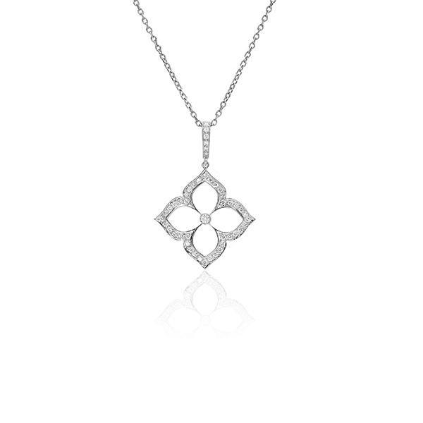 Gumuchian Clover Diamond Pendant and Chain