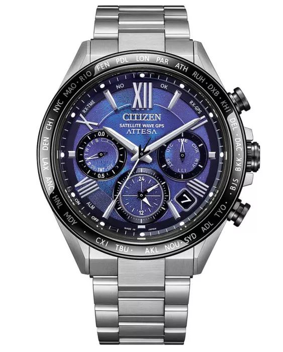 Citizen® Chronograph 'Attesa Satellite Wave' Men's Watch CC4075-50L