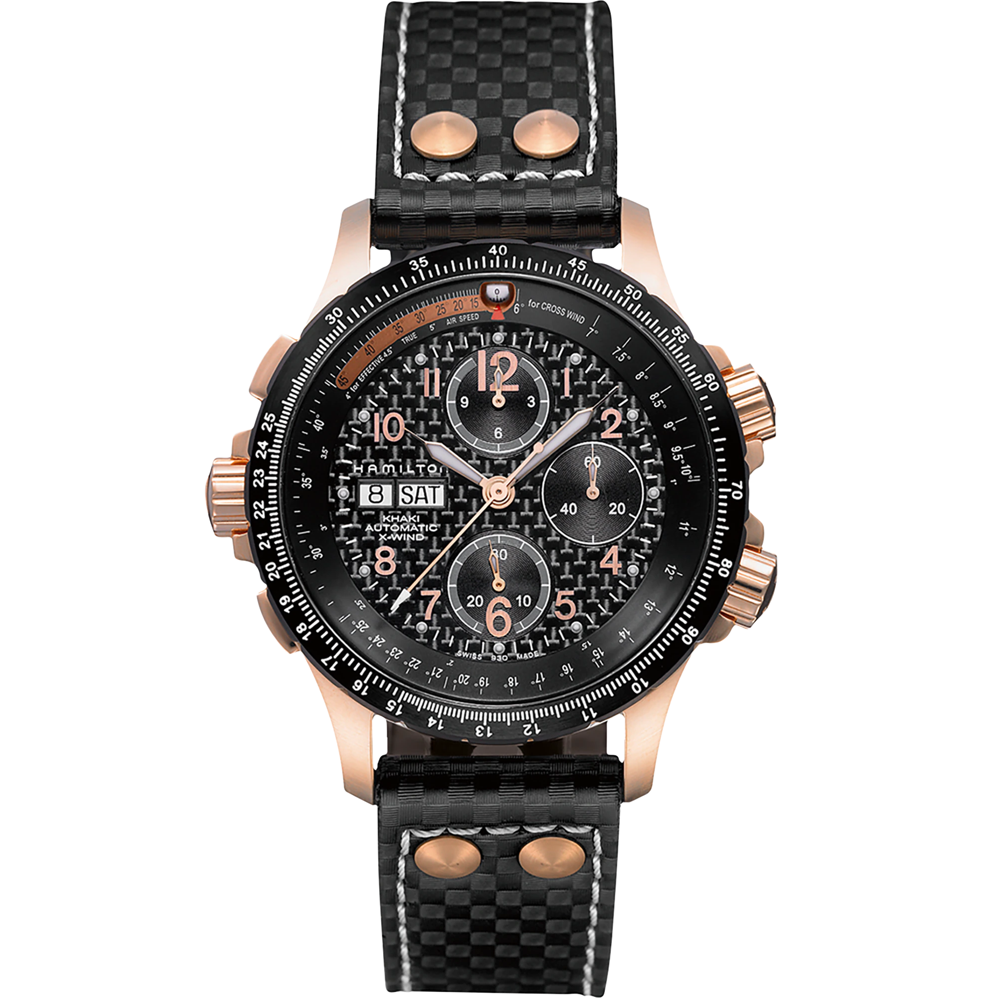 Khaki Aviation X-Wind Automatic Chronometer (Rose-Gold/Black)
