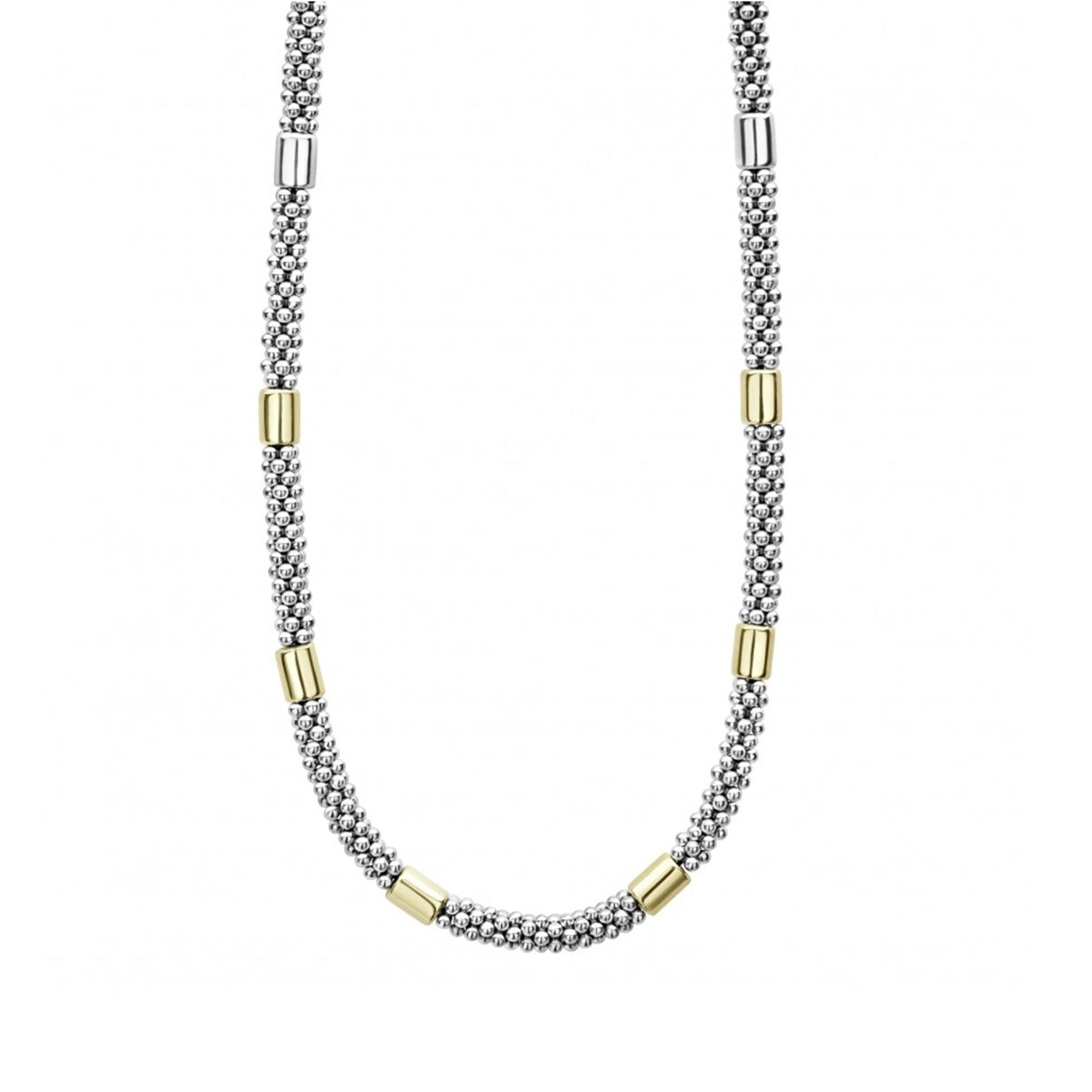 Lagos High Bar Gold Caviar Necklace- 04-81118