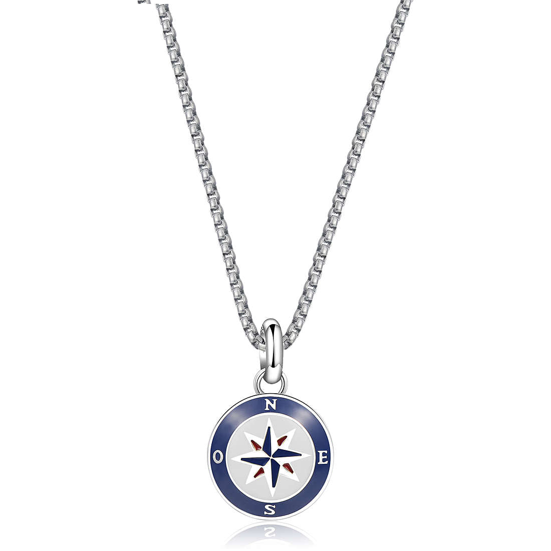 Horizon Navigation Star Necklace (Silver-Blue)