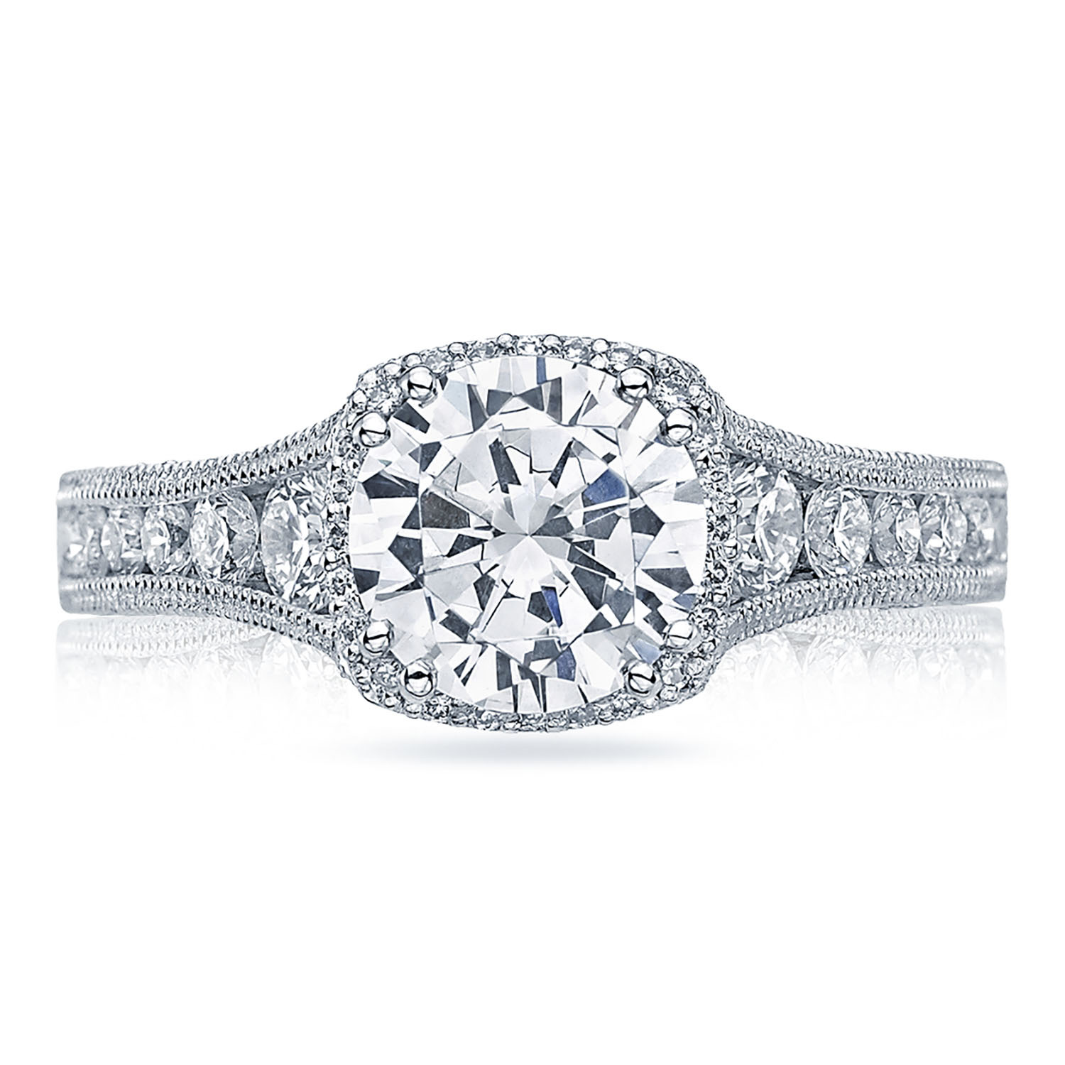 HT2515RD Round Bloom Engagement Ring
