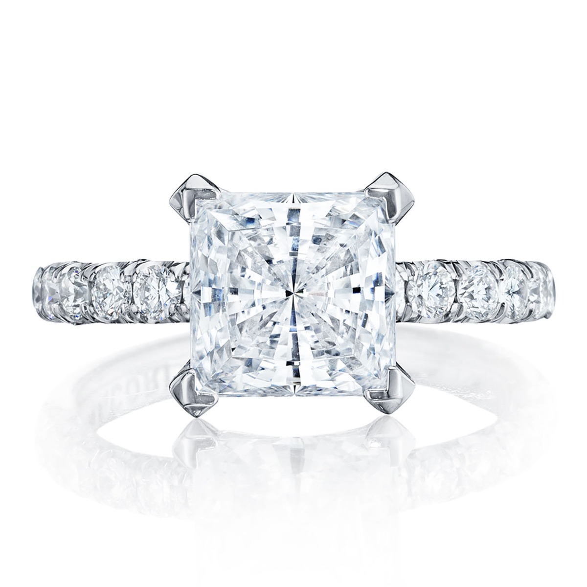 HT254525PR Princess Solitaire Engagement Ring