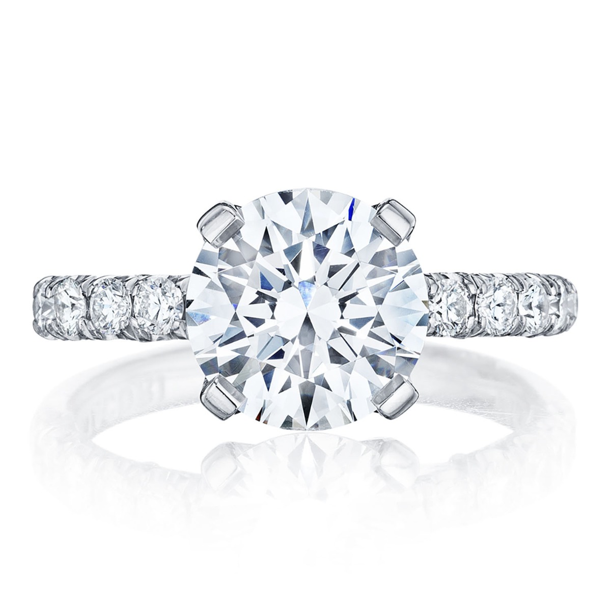 HT254525RD Round Solitaire Engagement Ring
