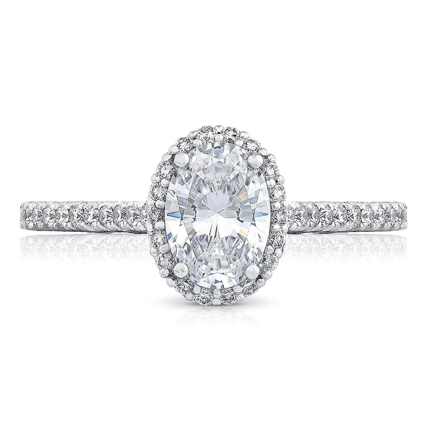 HT254715OV Oval Bloom Engagement Ring