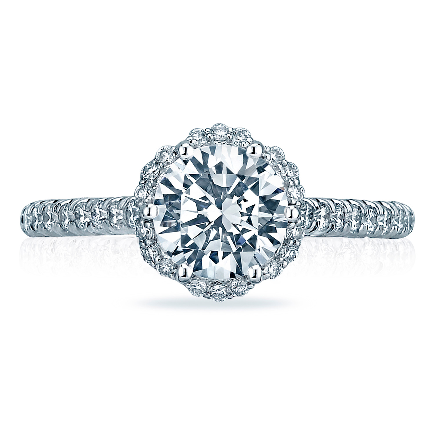 HT2547RD Round Bloom Engagement Ring