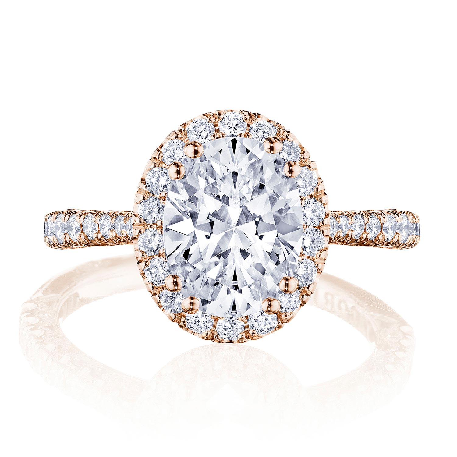 HT2571OV Oval Bloom Engagement Ring