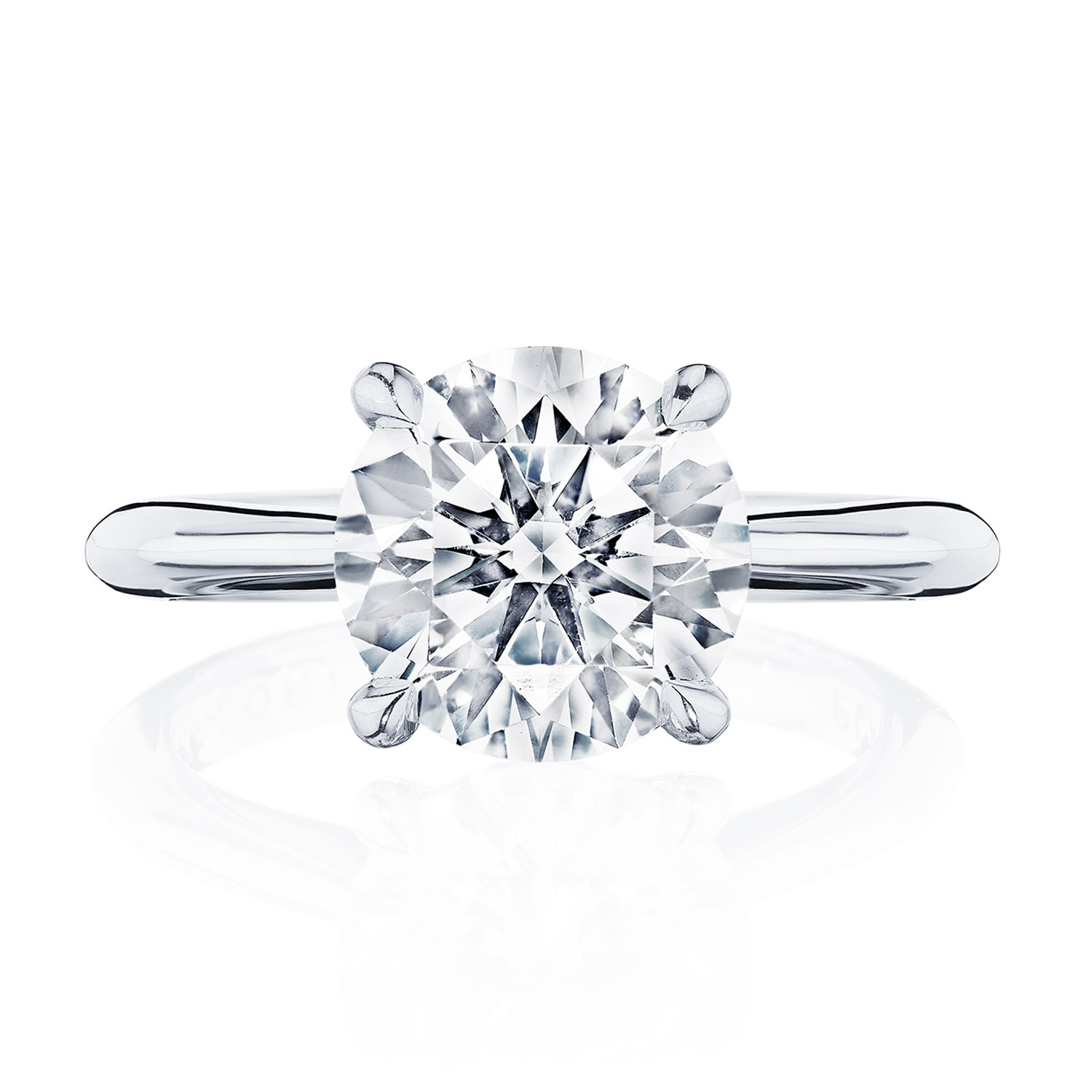 HT2671RD Round Solitaire Engagement Ring