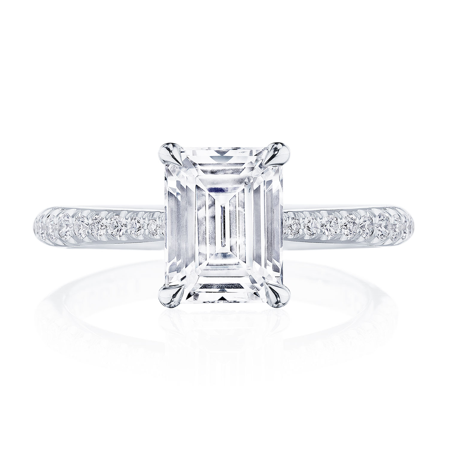 HT2672EC Emerald Solitaire Engagement Ring