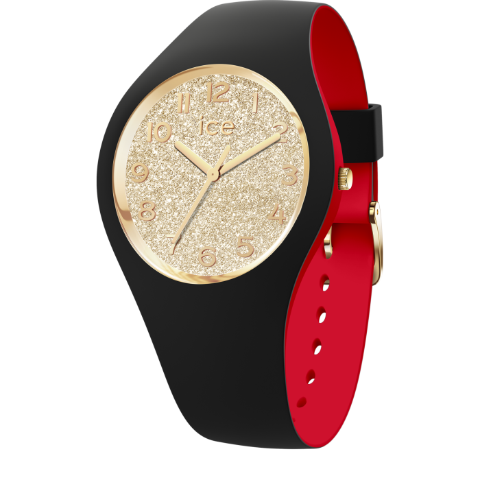 Ice Watch® Analogue 'Ice Loulou - Black Gold Glitter' Women's Watch (Small) 022325
