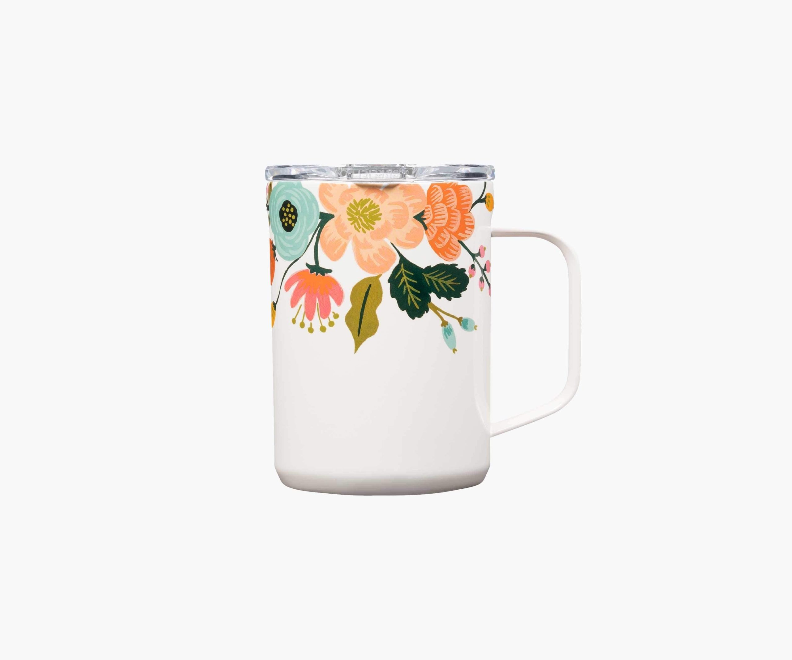 LIVELY FLORAL CREAM MUG