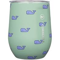 Whales Repeat Capri Blue Stemless (12oz)
